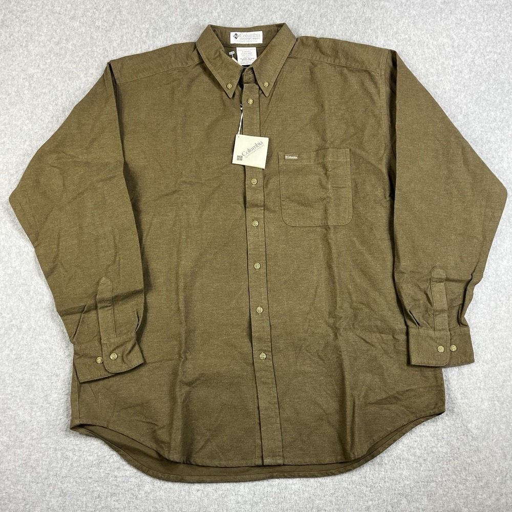 Vintage 80s Columbia Glacier Shirt Mens Large Flax Shacket Fleece Heavyweight
